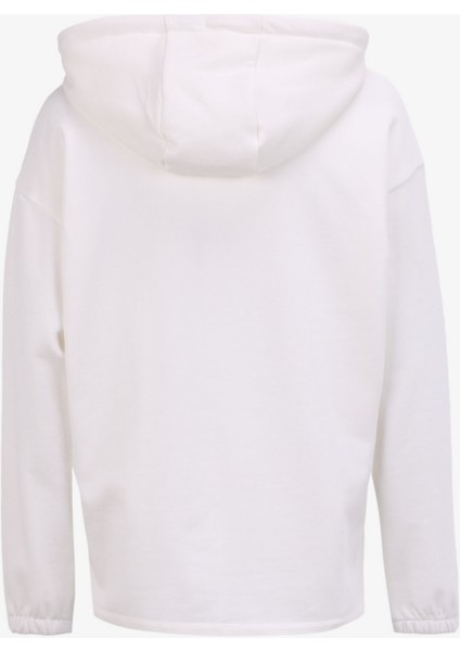 Kapüşon Yaka Baskılı Ekru Kadın Sweatshırt PBF4WL-SWT5620 fiyatları