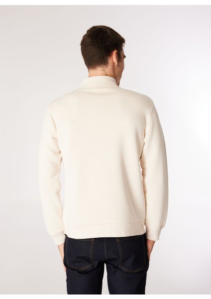 Dik Yaka Ekru Erkek Sweatshırt 12275180_JCOOVE Sweat Hıgh Neck indirimleri