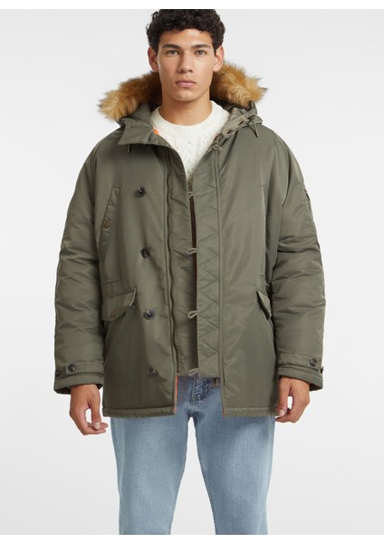 Haki Erkek Mont M4BL22WG932G8EV Gj Nylon Parka Recy