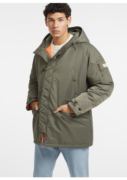 Haki Erkek Mont M4BL22WG932G8EV Gj Nylon Parka Recy