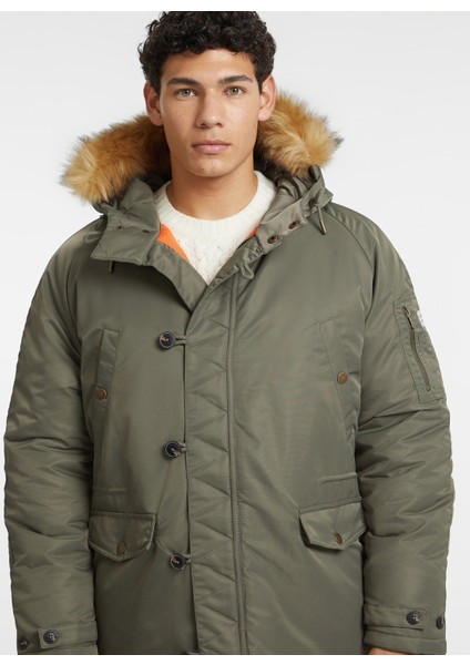 Haki Erkek Mont M4BL22WG932G8EV Gj Nylon Parka Recy