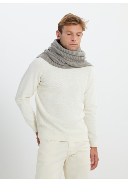 Bisiklet Yaka Standart Ekru Erkek Kazak ACE492510284_TRIKO Bısıklet Yaka modelleri