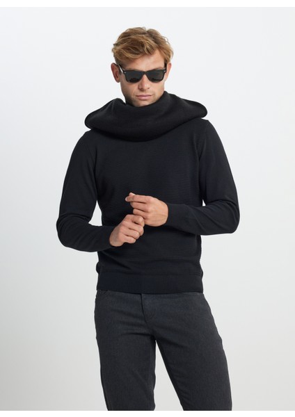 Bisiklet Yaka Standart Siyah Erkek Kazak ACE492510287_TRIKO Bısıklet Yaka fırsatları