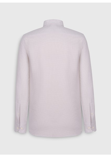 Slim Fit Düğmeli Yaka Bej Erkek Gömlek Ace202510015_Gömlek Par Dy fiyatları