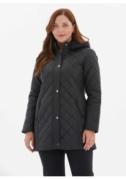 Siyah Kadın Mont 24ksl6112-Bb