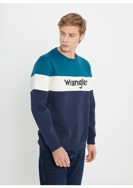 Bisiklet Yaka Petrol Erkek Sweatshırt W242284405 Petrol Sweatshirt fiyatları