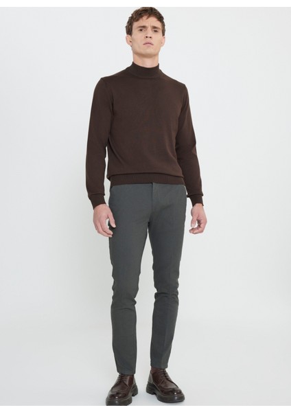 Yarım Balıkçı Yaka Standart Kahve Erkek Kazak ACE492510017_TRIKO Yarım Balıkcı Ya fiyatları