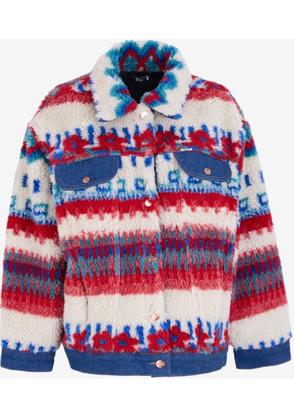 Çok Renkli Kadın Mont W41r0780623 Fun Floral Dış Giyim