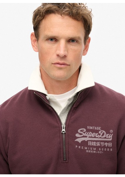 Bisiklet Yaka Kahve Erkek Sweatshırt M2013797AYFY_CLASSIC Vl Graphıc Hal modelleri