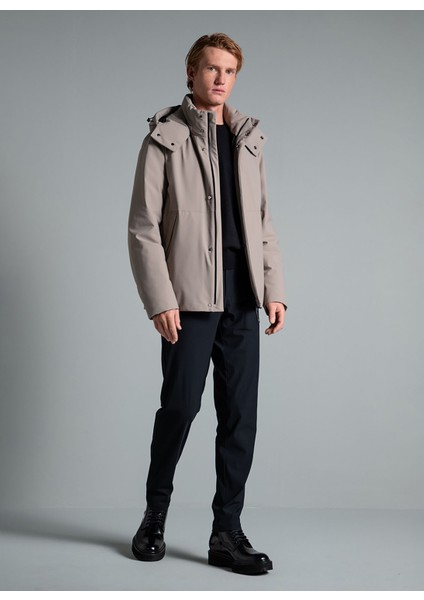 Kapüşon Yaka Taş Erkek Standart Mont Kudo