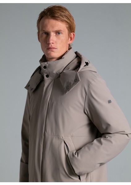 Kapüşon Yaka Taş Erkek Standart Mont Kudo fırsatları