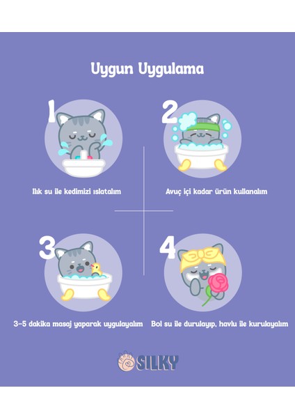 Kedilere Özel Doğal Lavanta Özlü Şampuan - 250ml fiyatları