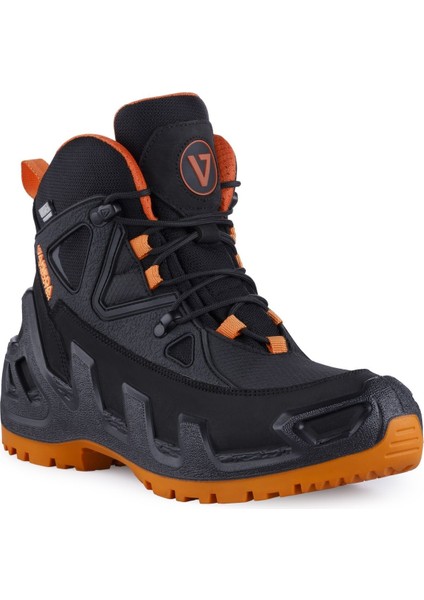 1153 V-Clutch Pro Mid Drytex Su Geçirmez Siyah Turuncu Nubuk Bot