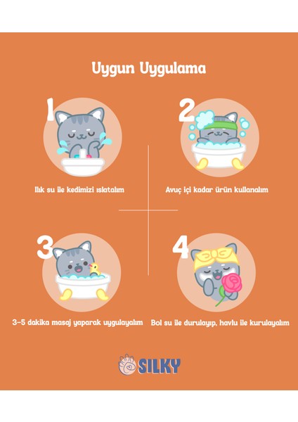 Kedilere Özel Doğal Kavun Özlü Şampuan - 400ml modelleri