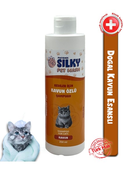Kedilere Özel Doğal Kavun Özlü Şampuan - 250ml