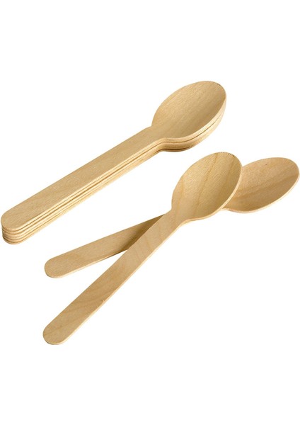 Doğaya Dönüş Ekolojik Doğal Ahşap Kaşık - Kalınlık : 1.8 mm - 16 cm . - 8'li 10 Paket modelleri