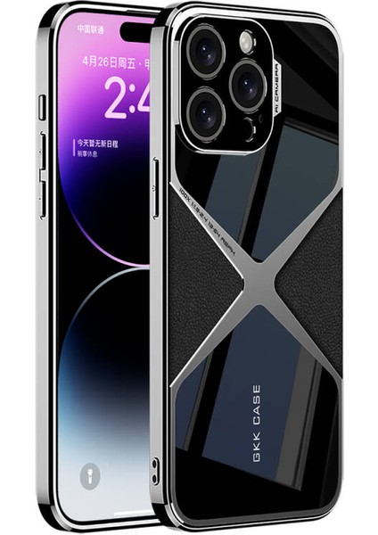iPhone 15 Pro Kılıf Ultra Ince Kamera Korumalı Pc Deri Görünümlü Casper Kapak