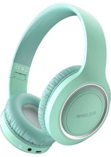 Mobify Yüksesk Bass ve Yükses Ses Kalitesi Özellikli Ayarlanabilir Ölçülü ve Katlanabilir Uıd-10 Kafa Üstü Bluetooth Kulaklık Mavi