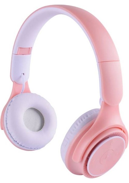 Mobify M6 Pro Ayarlanabilir ve Katlanabilir Kulak Üstü Bluetooth Kulaklık Pembe