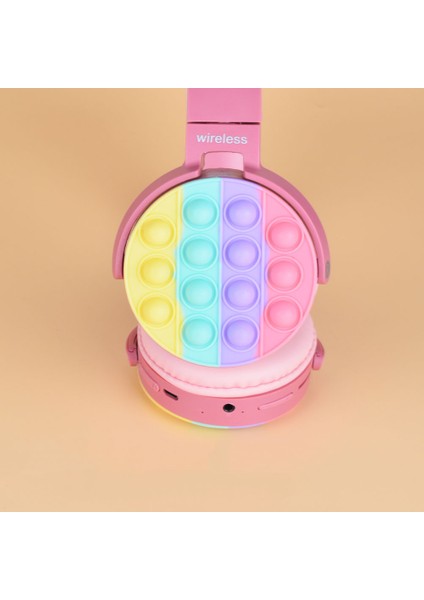 Mobify Rgb LED Işıklı Kedi Kulağı Tasarımlı Katlanabilir Kulak Üstü CXT-950 Bluetooth Kulaklık