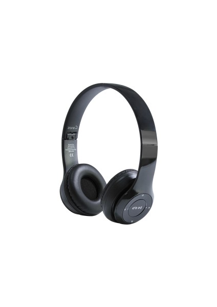 Technoguru Ergonomik Tasarımlı Kafa Üstü BTK-ZR56 Bluetooth Kulaklık Siyah