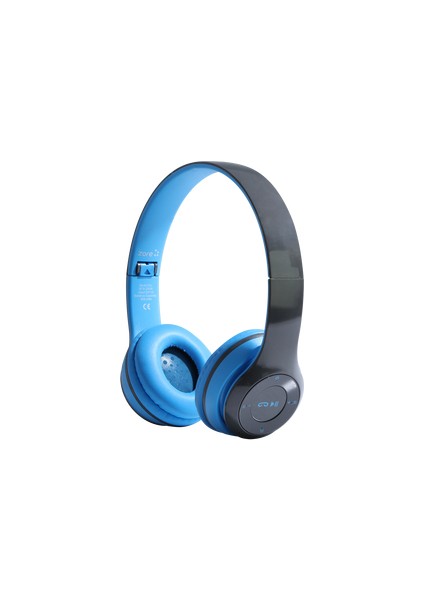 Technoguru Ergonomik Tasarımlı Kafa Üstü BTK-ZR56 Bluetooth Kulaklık Mavi