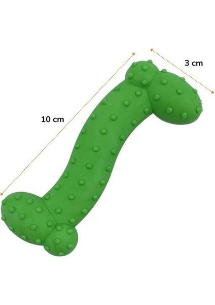 Tiny Kemik Oyuncağı Tırtıklı Yüzey Küçük Kemik Plastik Köpek Oyuncağı