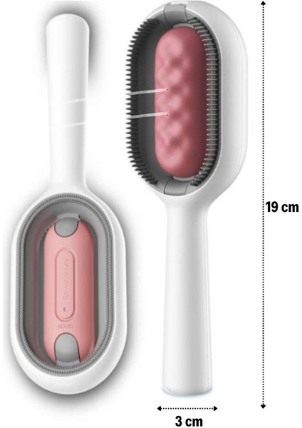 Su Hazneli Kedi ve Köpek Tüyü Toplamama Fırçası Su Hazneli Pet Tarağı
