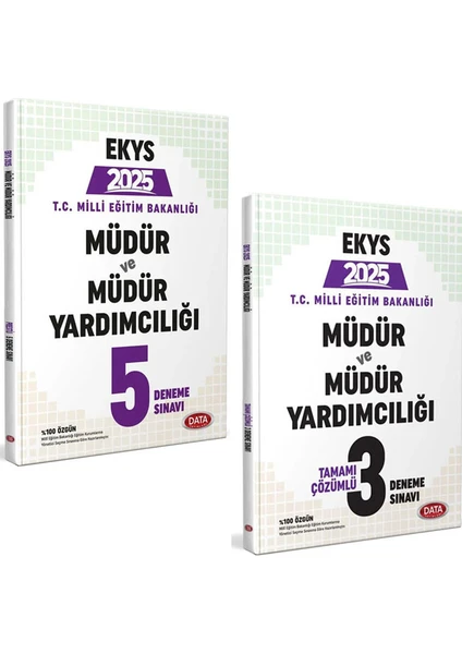 Data Yayınları 2025 MEB Ekys Müdür ve Müdür Yardımcılığı 2'li Deneme Sınavı Seti