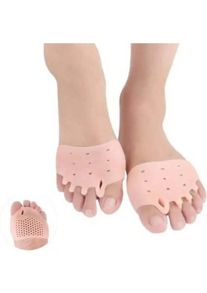 Ayak 5 Parmak Ayıran Silikon Bunyon Makaralı Ayak Parmak Ayırıcı Nasır Koruyucu