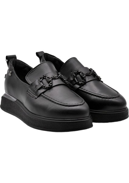 2451401K Kadın Deri Loafer Ayakkabı modelleri