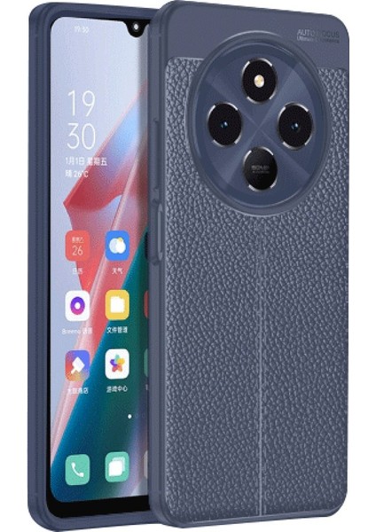 Xiaomi Redmi 14C 4g Kılıf Niss Deri Desen Silikon + Ekran Koruyucu