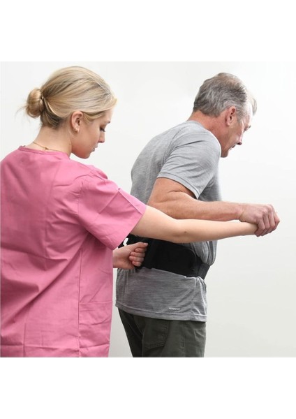 Hasta Yürüyüş Destek ve Denge Kemeri Hasta Taşıma Aparatı - 60 - 80 kg Arası - Siyah Renk