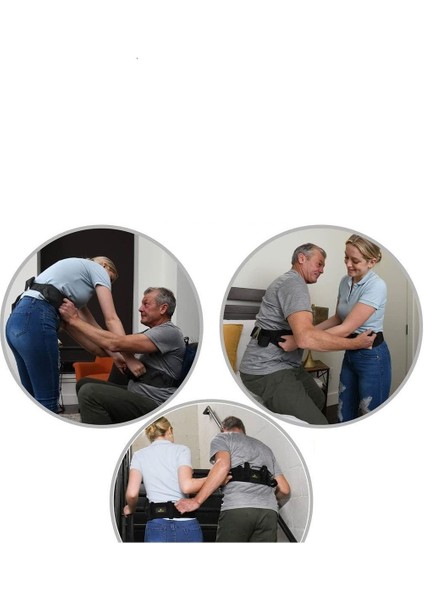Hasta Yürüyüş Destek ve Denge Kemeri Hasta Taşıma Aparatı - 60 - 80 kg Arası - Siyah Renk fırsatları