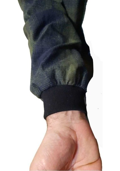 Demans Tulumu - Hasta Bakım Kıyafeti - Terletmez Ekose Kumaş - Pamuk - Small Beden fırsatları