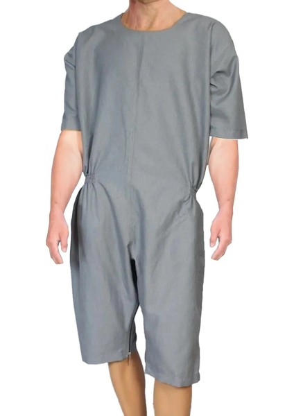 Kısa Kol Gri Renk Hasta Tulumu & Hasta Bakım Tulumu - Small Beden fiyatları