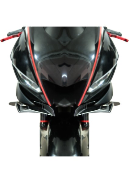 Yamaha R25 2019-2024 Uyumlu Winglet Siyah