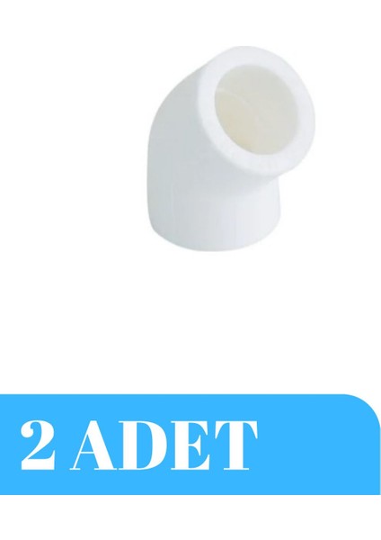 Pp Dirsek 45 Derece Beyaz 32LIK 2 Adet 3212-ELB-320045