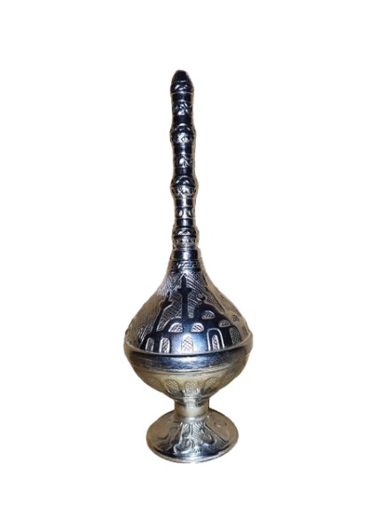 Ebruli Cami Motifli Kabartma Zemzem Güldanlık Gülebdan Kolonyalık