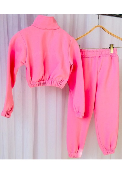 Gala Kız Çocuk Kelebek Işlemeli Crop Eşofman Takımı modelleri