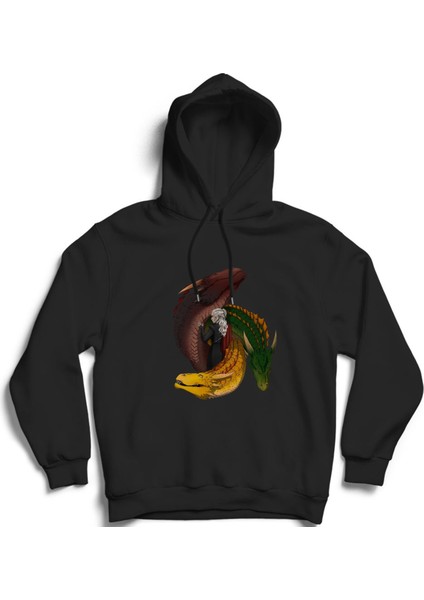 Daenerys Targaryen, Khalisee, Mom Of Dragons, Game Of Thrones, Ejderha Kapüşonlu Sweatshirt Hoodie