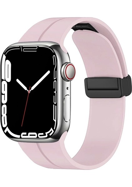 Apple Watch 10 Serisi 42MM Redclick Krd-84 Magnetik Toka Spor Silikon Kordon
