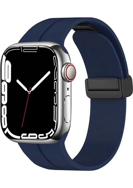 Apple Watch 10 Serisi 42MM Redclick Krd-84 Magnetik Toka Spor Silikon Kordon