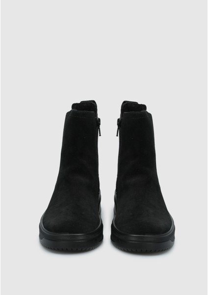 Siyah Deri Kadın Outdoor Bot modelleri