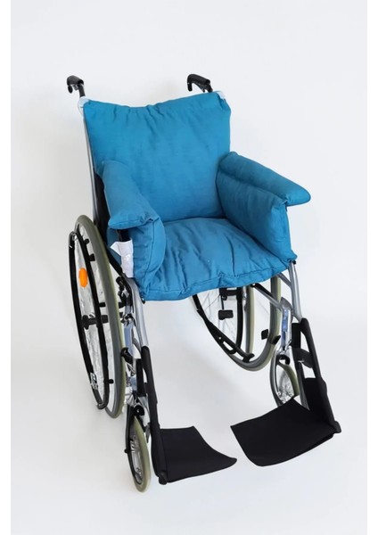 Mavi - Tekerlekli Sandalye Minderi - Hasta Bakım Minderi - Lüx Bakım Minderi