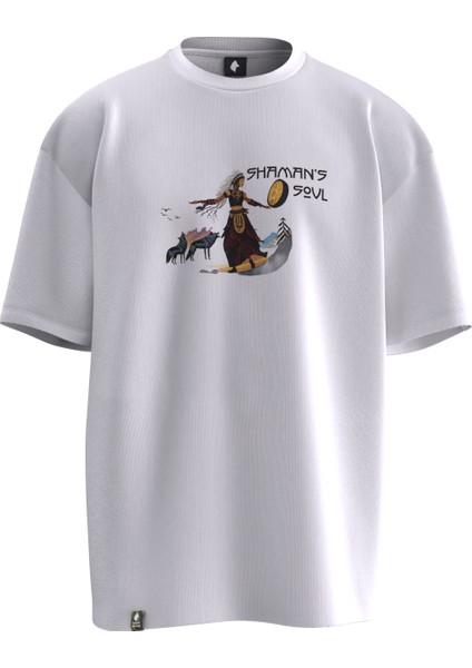 Şamanın Ruhu Tasarımlı Unisex T-Shirt