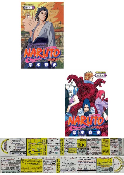 Naruto 38-39. Ciltler Manga Seti + Mat. Öğreten Cetvel