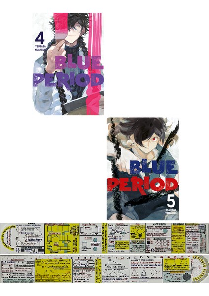 Blue Period 4-5. Ciltler Manga Seti + Mat. Öğreten Cetvel