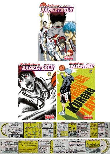 Kurokonun Basketbolu 15-16-17. Ciltler Manga Seti + Mat. Öğreten Cetvel