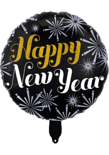 Folyo Balon 45CM Yıldızlı Happy New Year